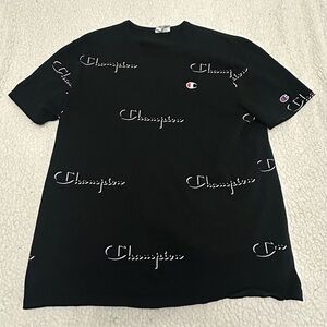 XL Champion Black Logo T-Shirt
